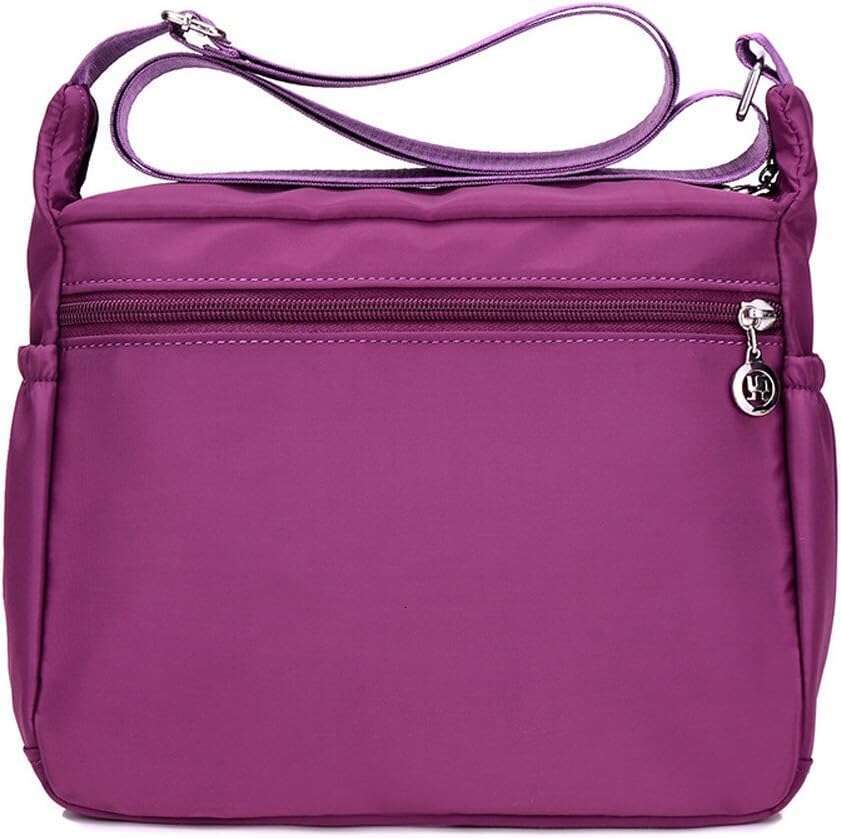 Shoulder Women's Travel Handbag Messenger Cross Body Nylon Bags with Lots of Pockets