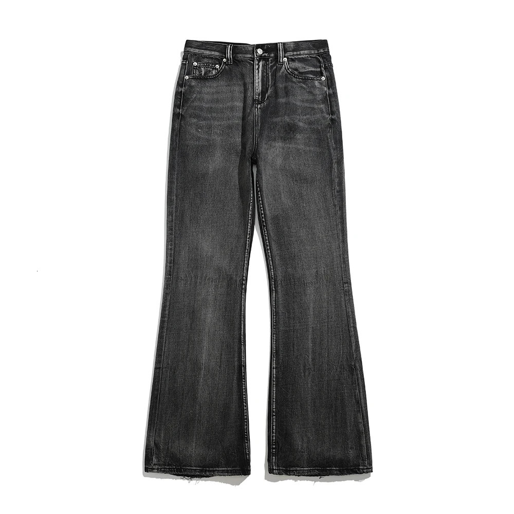 Harajuku Washed Retro Straight Wide Leg Denim Pants for Men and Women High Street Pocket Casual Shining Jeans Y2K Oversized 240929