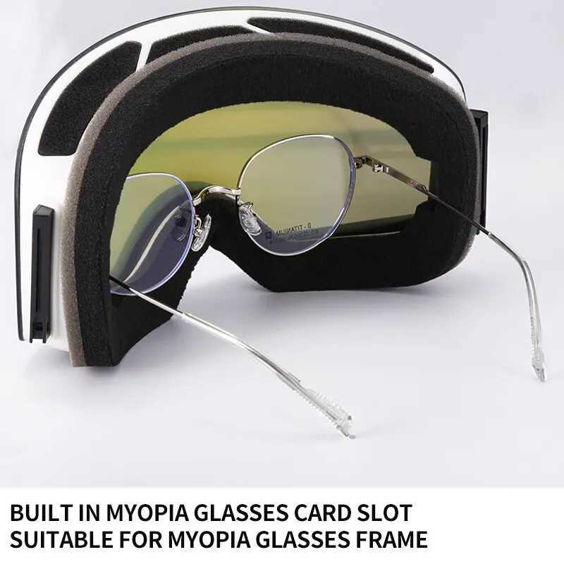 Professional ski goggles double-layer lens anti fog anti UV lens anti fog UV400 skiing high-definition large size CL241010