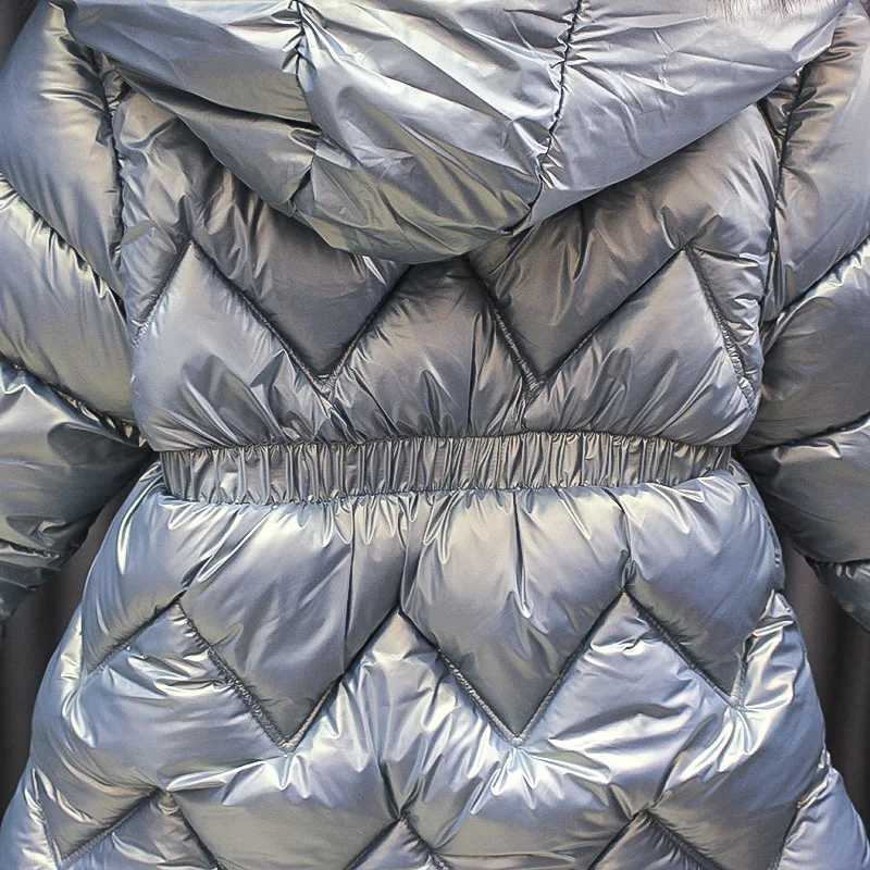 Down Coat 2 3 4 5 Year Baby Girls Winter Jacket Cute Bear Jacket Girls Park Fashion Bright Hooded Childrens Waterproof Jacket H241010