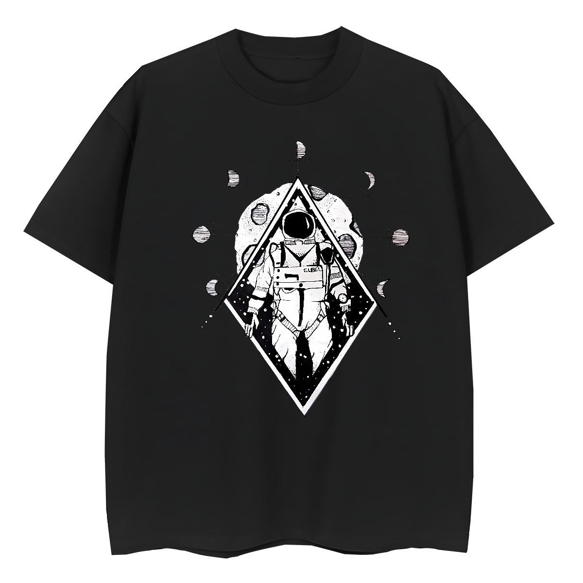 Fashion T-Shirts 100% Cotton 230g O Neck Short Sleeves Daily Outfit eye of the devil Woman Tshirt Nice DIY Printed Tees