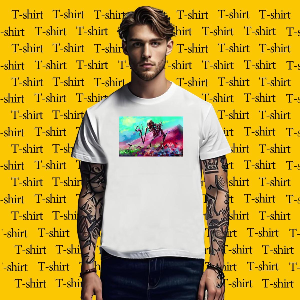 High Quality T-Shirts for Men 100% Cotton 230g mountain Sports Casual Plus Size Custom Short Sleeve Soft Men Tees Customized Top Tees