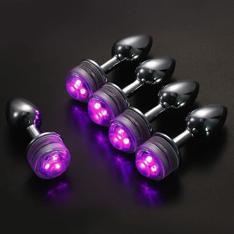 Led Anal Plug for Women Prostate Massage Butt Toys Adult Toy Relaxing Anales Plug Exercise Massager Tool for Men Women 241010
