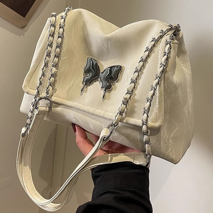 2025NEW high quality women s large capacity commuting butterfly element versatile tote for outdoor fashion travel trend single shoulder crossbody bag