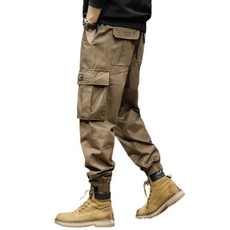2023 Mens Winter Wool Lined Cargo Pants Casual Fashion Mens Extra Mens Pants W241009