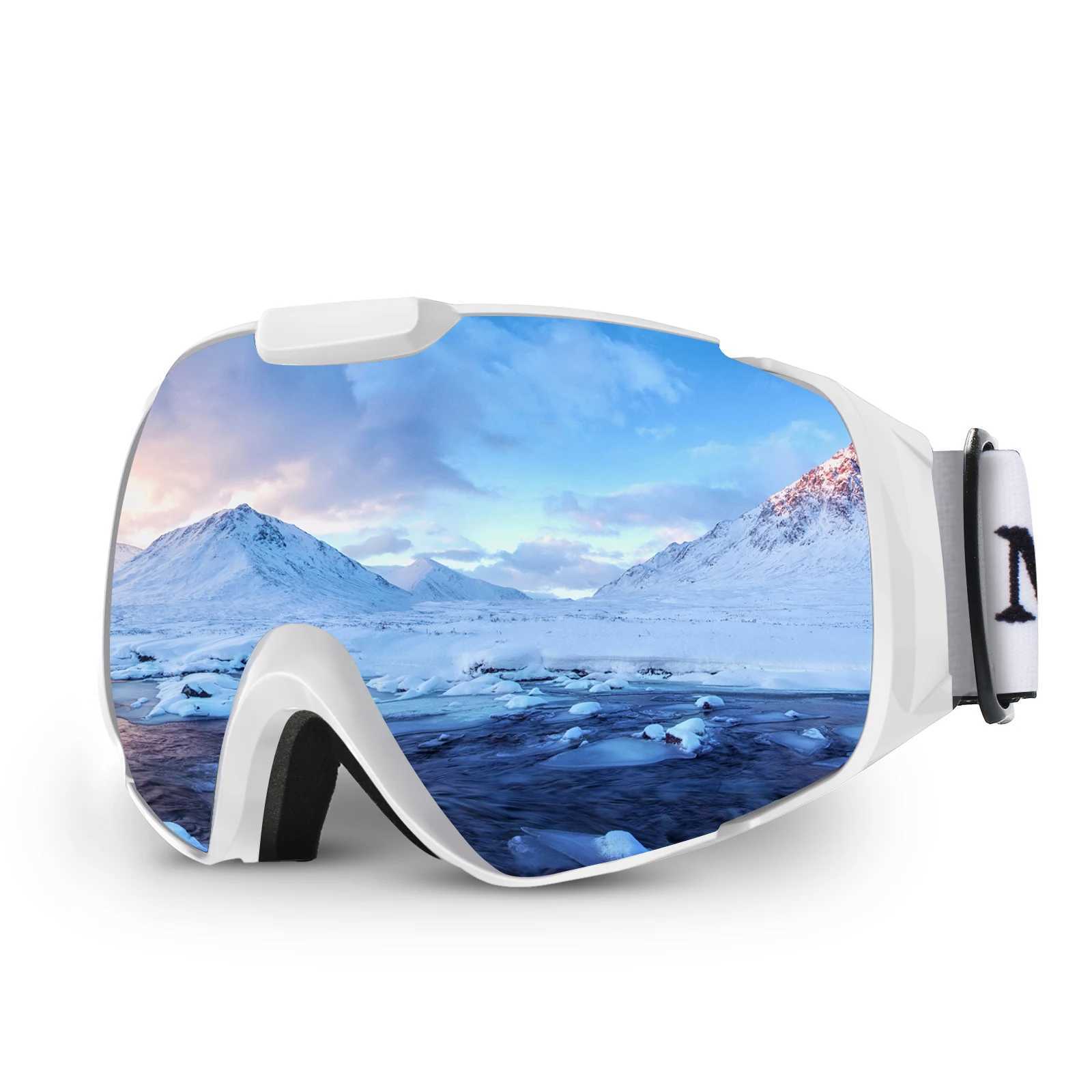 Ski goggles OTG anti fog ski board ski goggles double-layer spherical lens snow goggles mens M4 CL241010