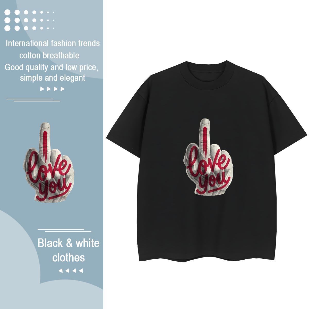 Custom Womens T Shirts 230g 100% Cotton Breathable Short Sleeve Hip Hop Street hands Women Tshirts Soft Custom Printing Polos