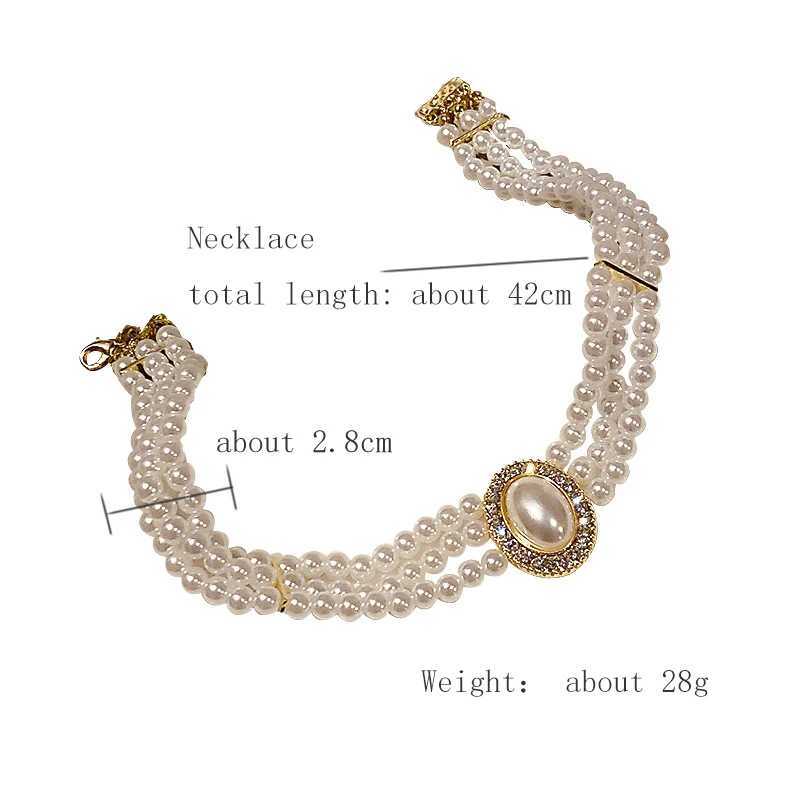 ZAKOL Luxury Vintage Three-layer Imitation Pearl Collar Choker Korean Fashion Necklace for Women Party Jewelry GiftX241009