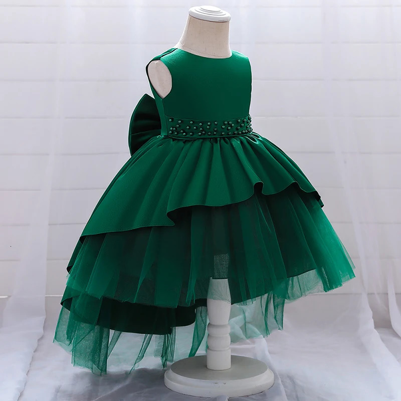 Summer Girl Baby Baptist Dress First Year Birthday Party Childrens Clothing Preschool Baby Evening Dress 241008