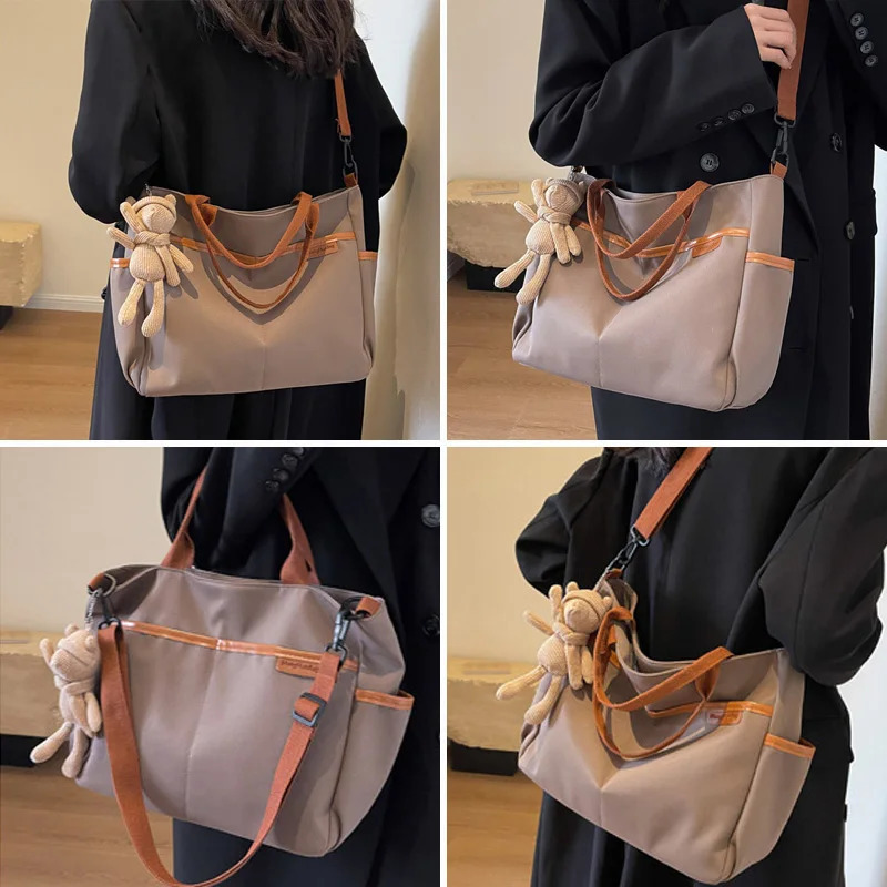 Multi functional mother bag baby pajamas diaper bag fashionable Oxford mother handbag lightweight cross body maternity bag 241008