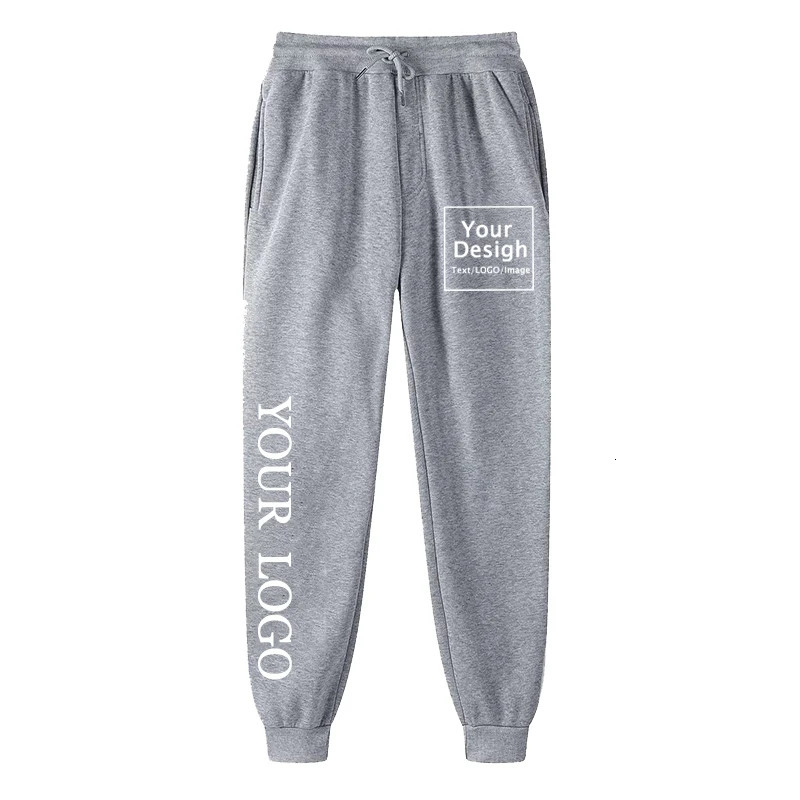 Customize your own n with Trouser text DIY pants casual sports mens jogging fashionable 241010