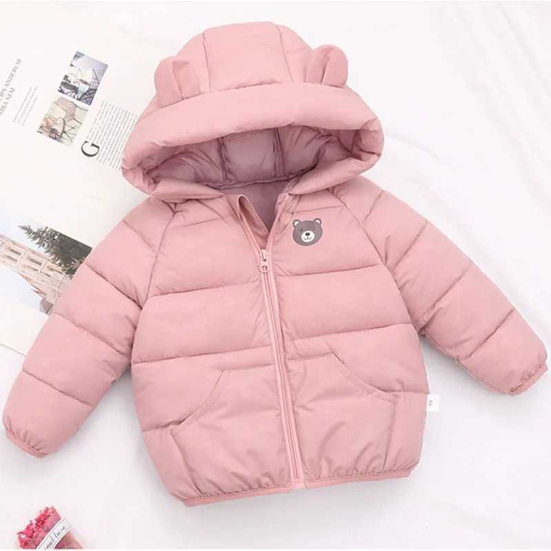 Down Coat Better Versatile Winter Jackets for Boys and Girls Sweet Cartoon Printed Hoodies Warm Jackets for 0-7 Year Old Baby Fashion Childrens Clothi
