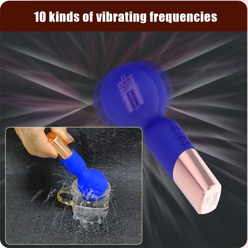 Powerful Mini AV Stick Vibrators for Women 10 Speeds Clit Vibrator Sex Toys for Woman Female Clitoris Stimulator Erotic Product 240914