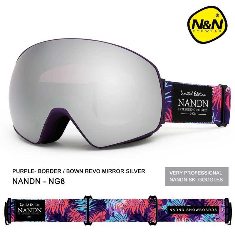 NANDN ski goggles double-layer UV 400 anti fog ski mask goggles mens ski board goggles multifunctional glasses CL241010