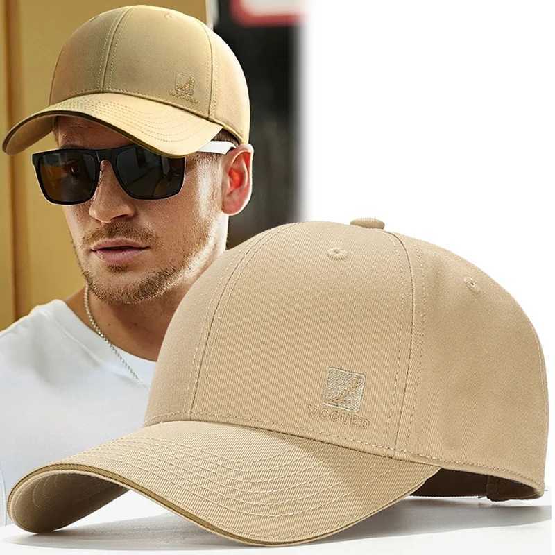 Khaki cotton winter baseball mens and womens sun hats hard structure outdoor sports running truck hats hip-hop dad hats W241010