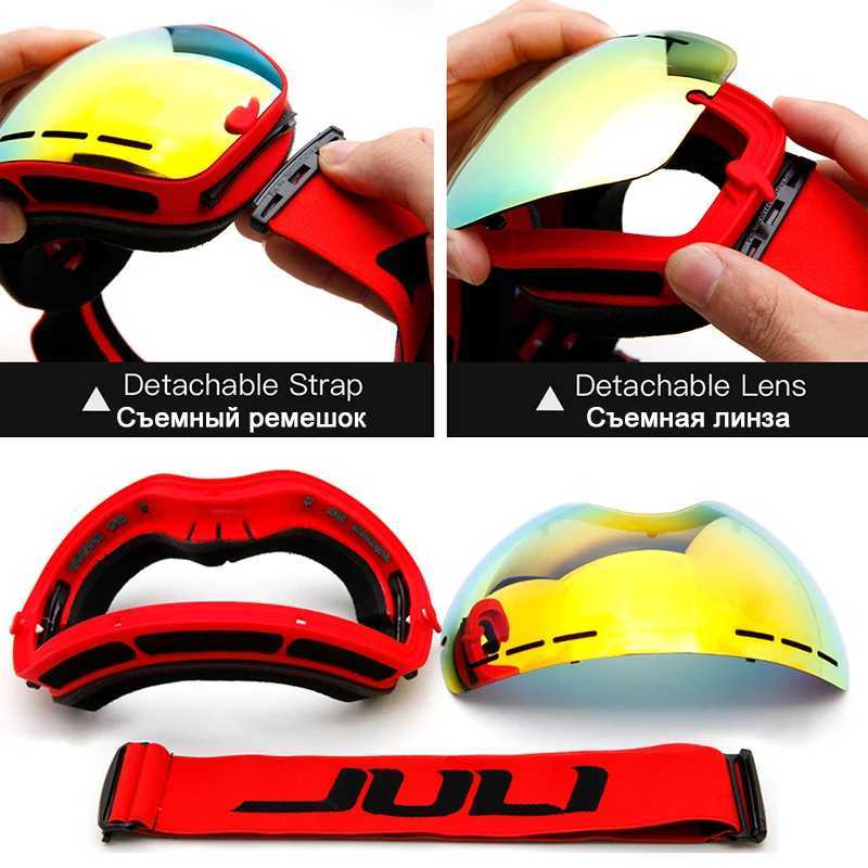 MAXJULI ski goggles interchangeable lenses high-quality snow goggles skiing events mens and womens ski goggles CL241010