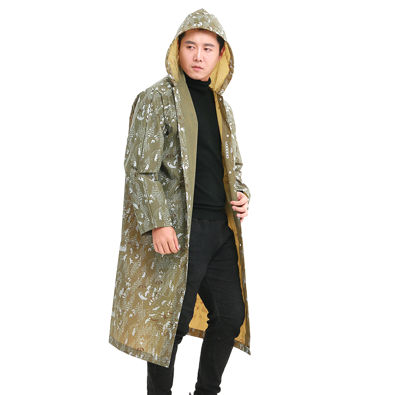 Adult raincoat breathable fabric can keep dry and comfortable even in rainy days