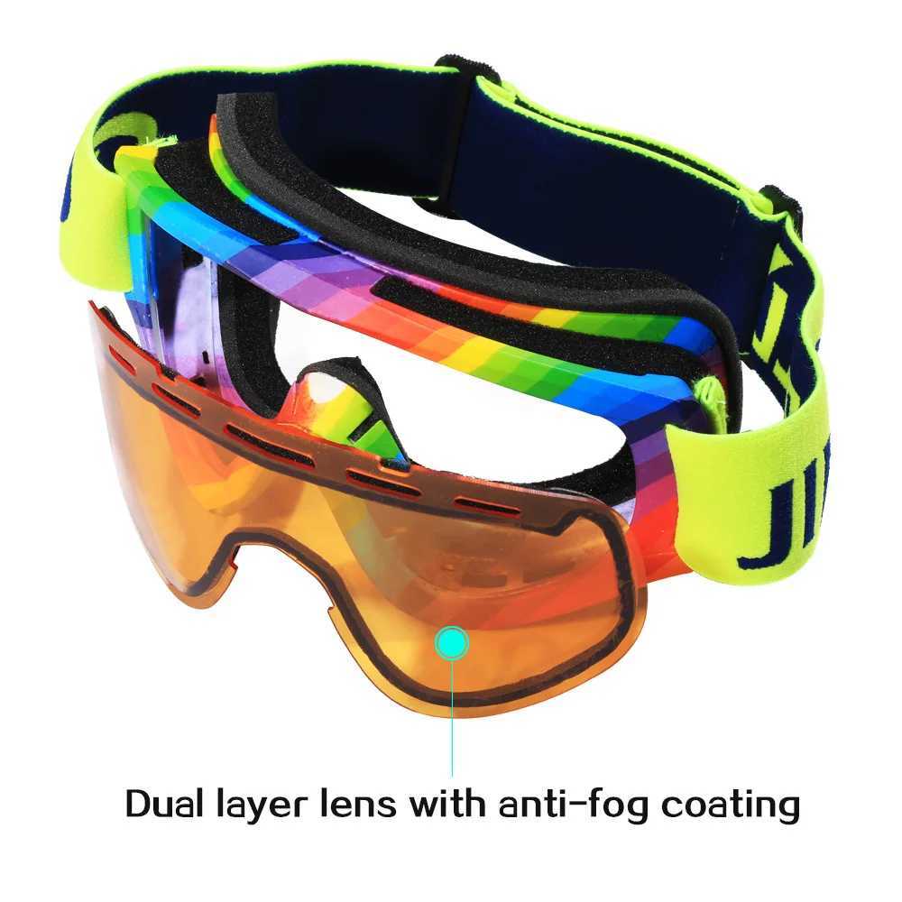 New childrens skiing goggles outdoor anti fog skiing goggles double-layer windproof sports hiking goggles CL241010