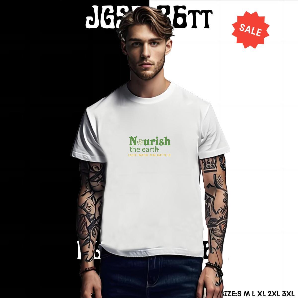 Comfortable T Shirt For Man 230g 100% Cotton letter Street Casual Anime Round Neck Short Sleeve Men Tshirts Fashion New Tee Shirt