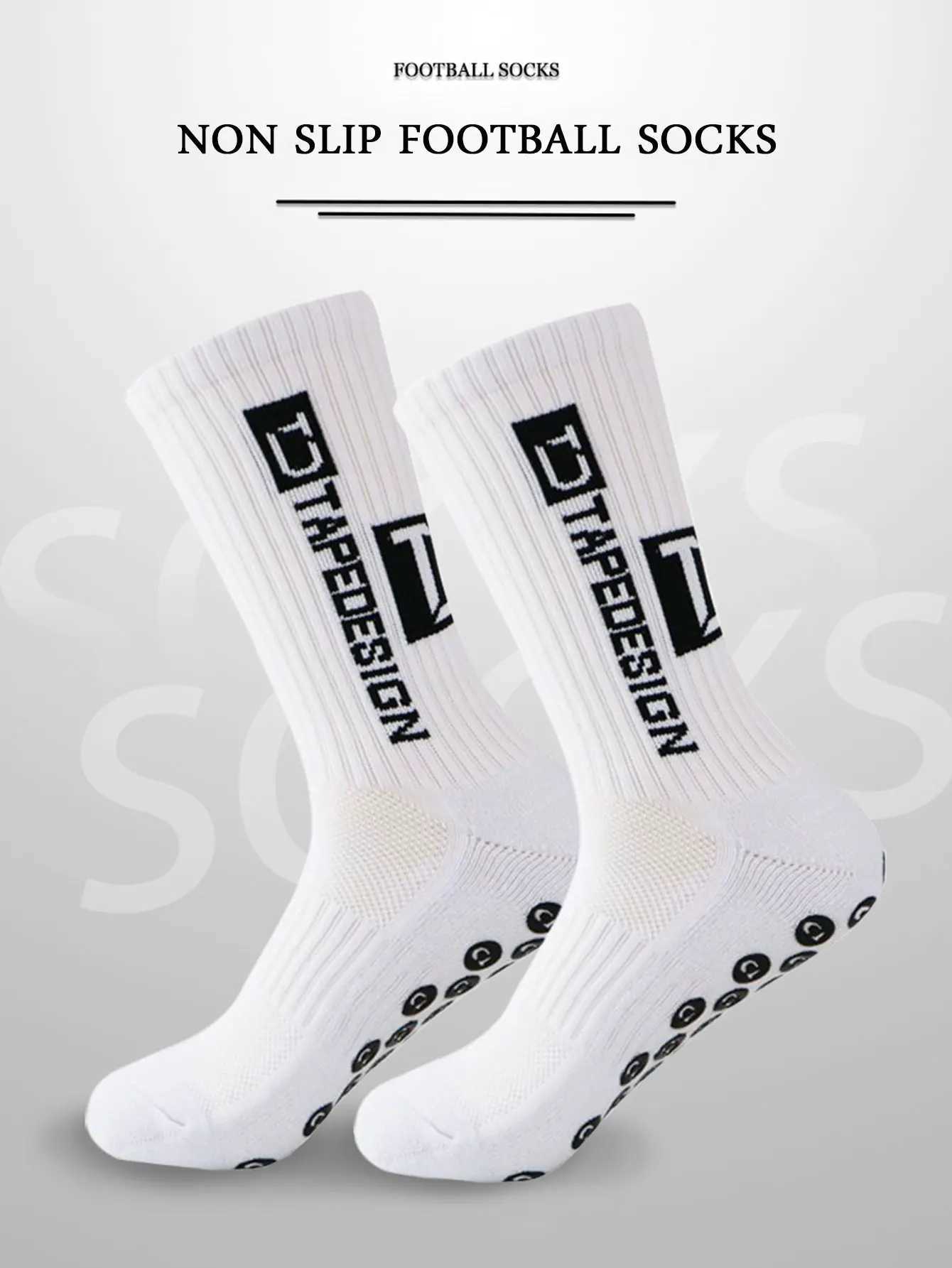 6 pairs of soccer socks mens and womens mid length anti slip training socks breathable and thick junior sports socksW241010