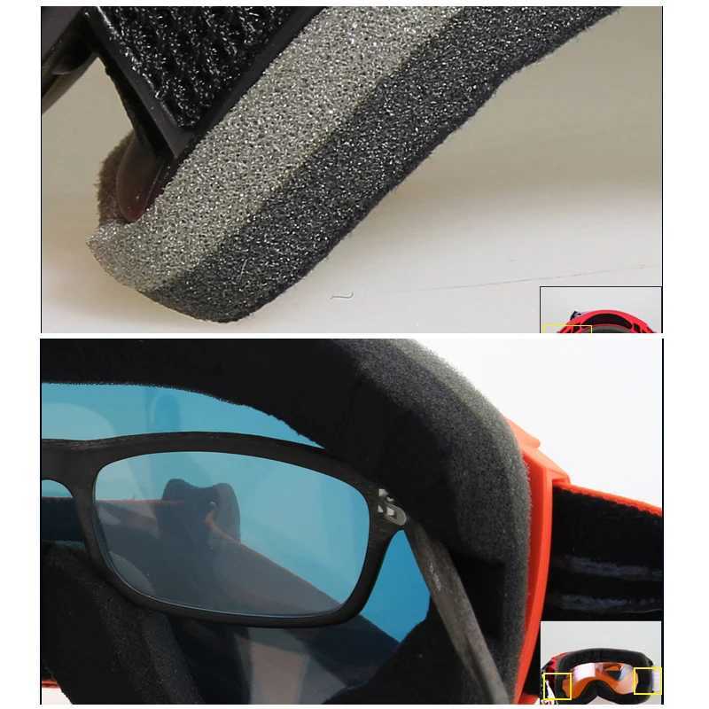 Winter dual lens womens snow glasses anti fog womens skiing goggles mountain mens motorcycle glasses magnetic sports glasses CL241010