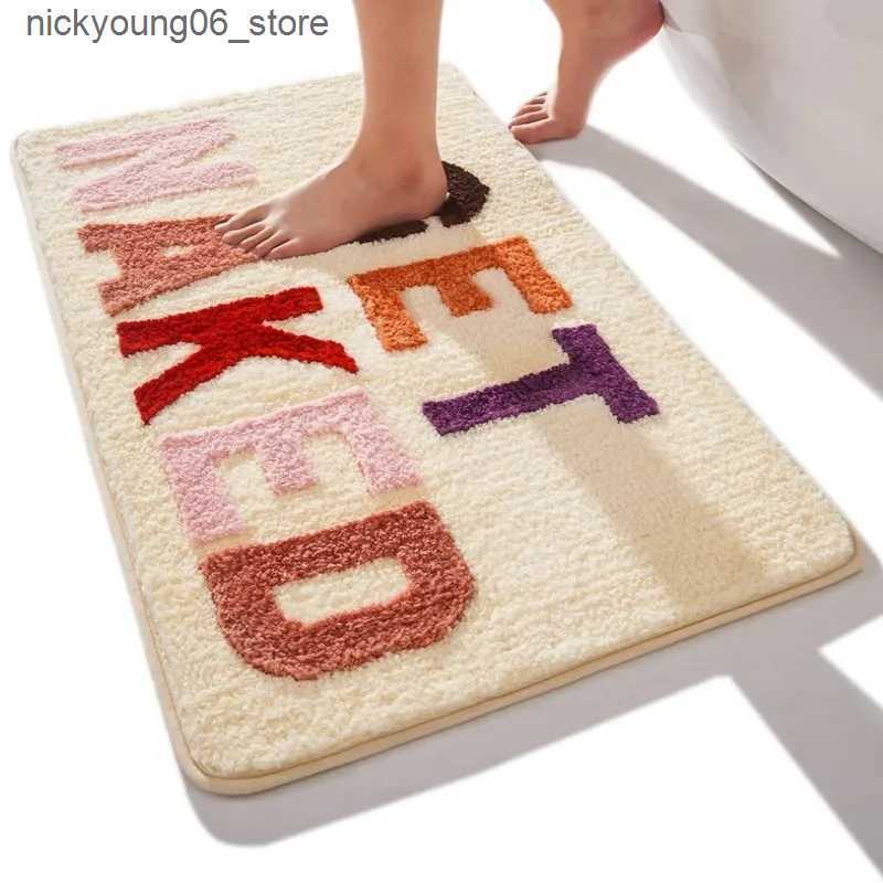 Non-Slip Bath Mats Inyahome Get Naked Bath Mat Cute Bathroom Rugs Funny Non Slip Bathtub Decor Mats Super Absorbent Floor Carpet Washable Bathmats L24