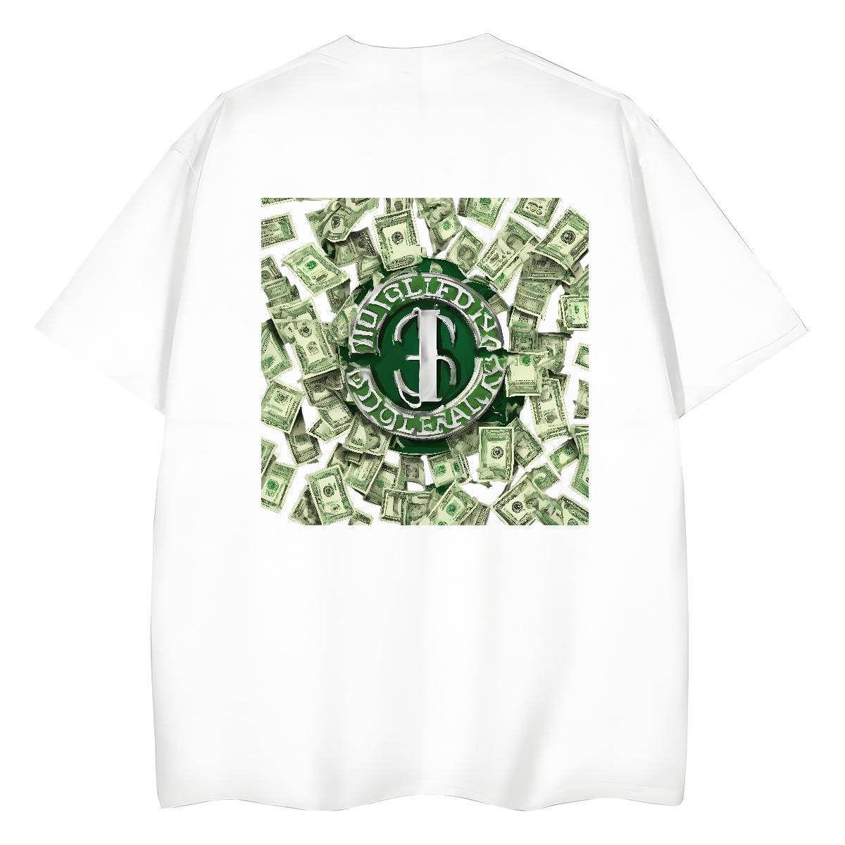 Fashion Womens T Shirts 230g 100% Cotton Breathable Short Sleeve Outdoor dollar Woman Tshirt 5A Anime Tee Shirt