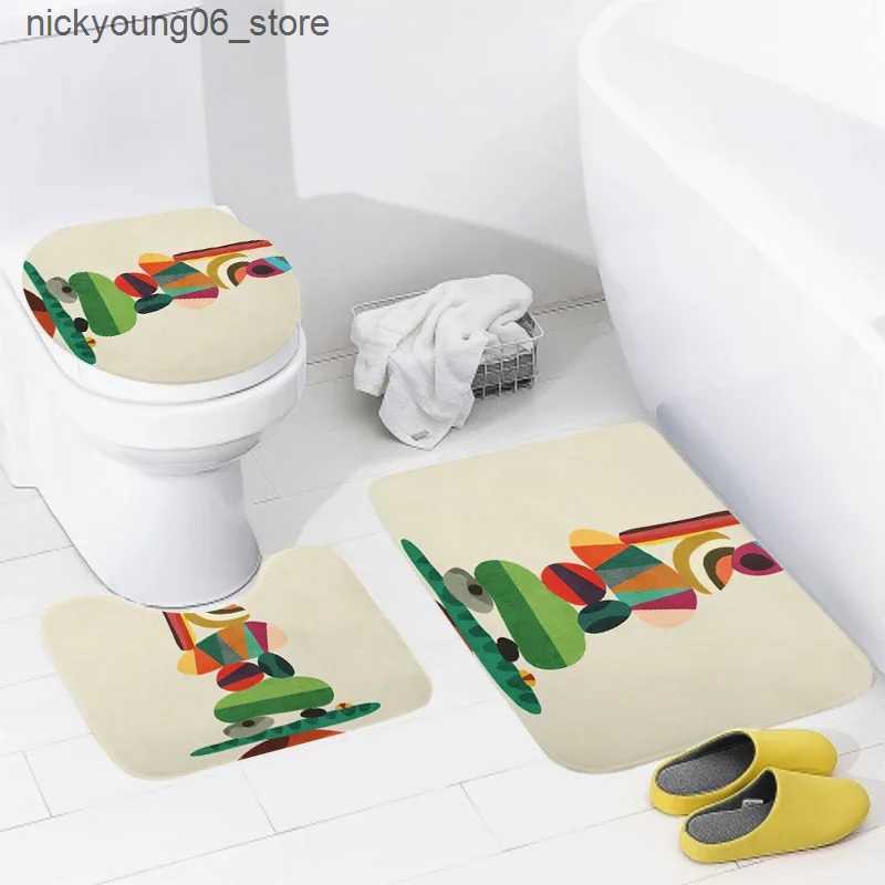 Non-Slip Bath Mats home bathroom floor mats Anime animal style Bath Foot mat modern bathroom accessories rug Toilet mat Bathtub anti-slip carpet L2409