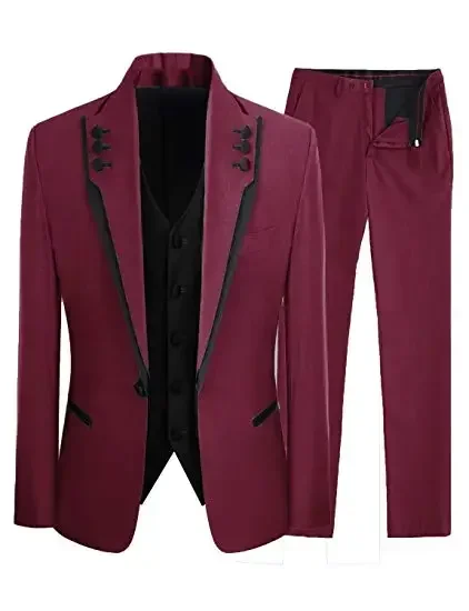Formal Men Suits 3 Pieces Wedding Tuxedos Party Groom Costume Homme Best Man Suit New Arrival 2024 (Jacket + Pants)