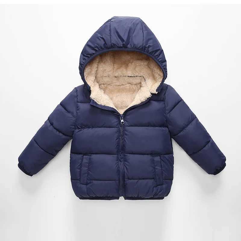 Down Coat 2024 new winter fashion childrens cotton coat men and women baby thickening warm coat clothes boys and girls plush down cotton H241010