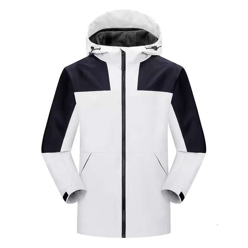 2024 New Hooded Jacket Winter Men's Color Blocked Anti Cold And Windproof Coat Zipper Waterproof Functional Jacket For Men