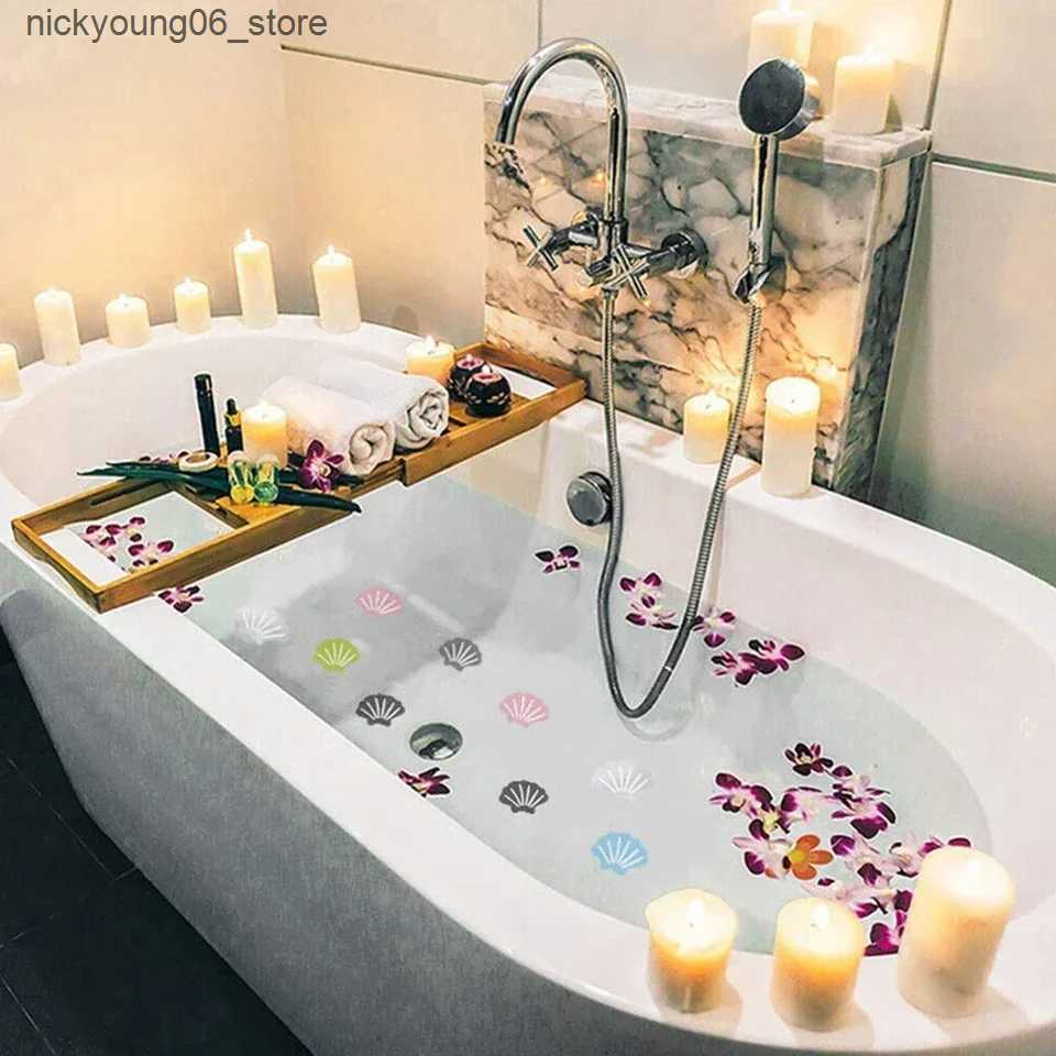 Non-Slip Bath Mats 12 Pcs Anti Slip Stickers Anti Slip Bath Grip Stickers Non Slip Shower Strips Pad PEVA Waterproof Adhesive Floor Safety Tape L24091