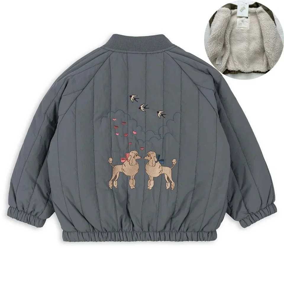 Down Coat 2024 INS KS Baby Boys Cartoon Cotton Jacket Winter Clothing Preschool Girls Ramsworth Jacket Embroidered Coat Flight Suit H241010