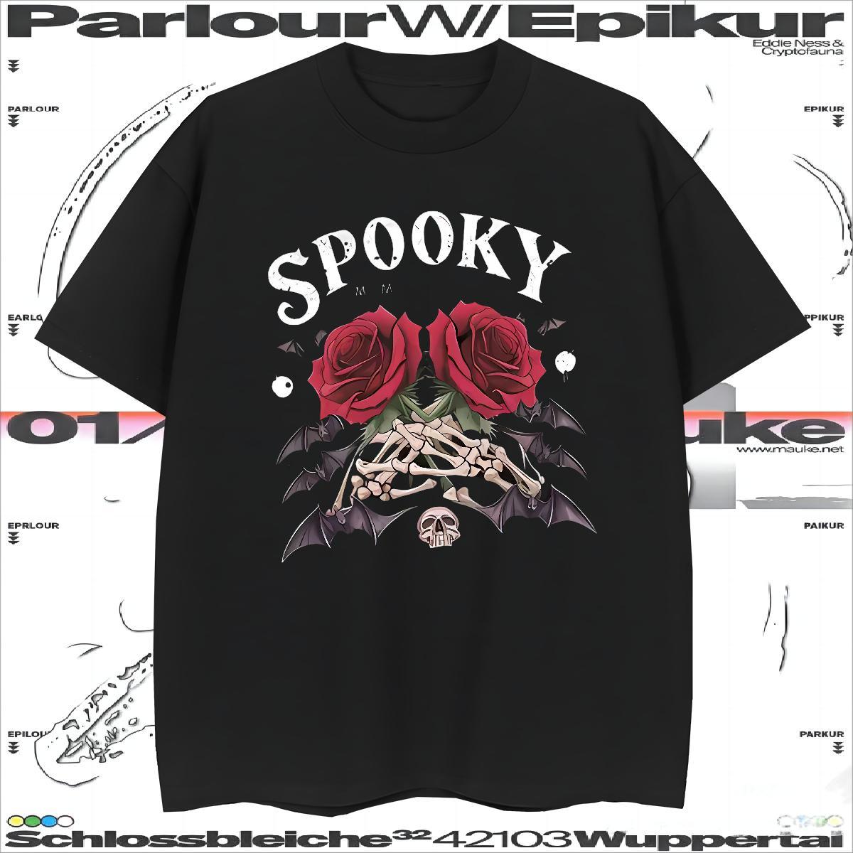 Classic Mens T Shirts 230g Cotton rose Home Outdoor Anime Print Breathable Tshirts Fashion Wear