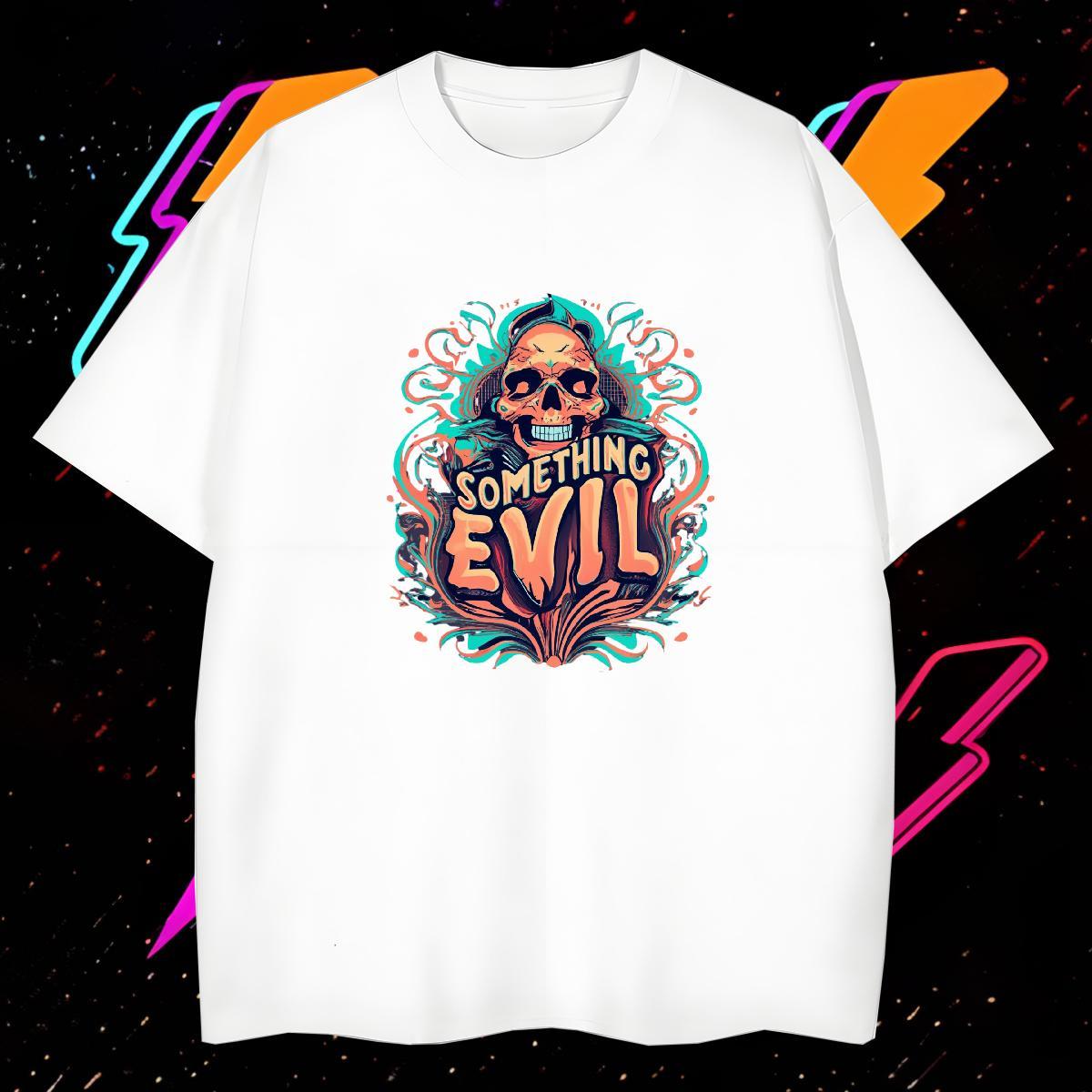 Classic T Shirts Men 100% Cotton 230g skull High Street Hip Hop DIY Logo Oversized Round Neck Short Sleeve Mens Tshirts 2024 Designer Top Tees