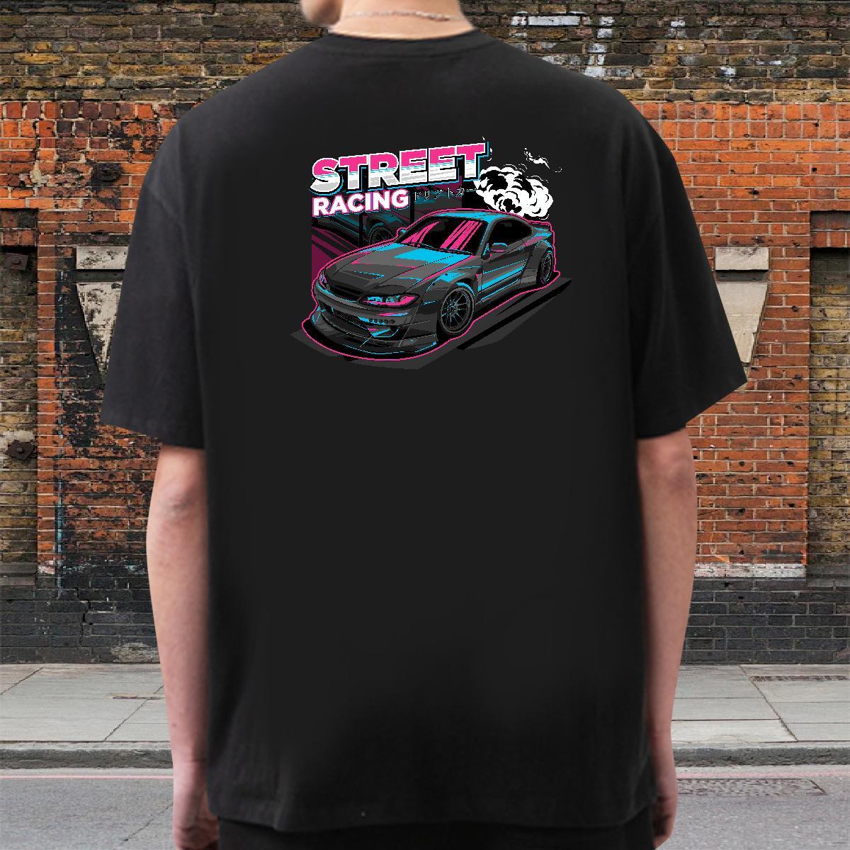 Comfortable T shirt 230g Pure Cotton car Outdoor Custom Printing Breathable Mens Tshirts Fashion Tee Shirt