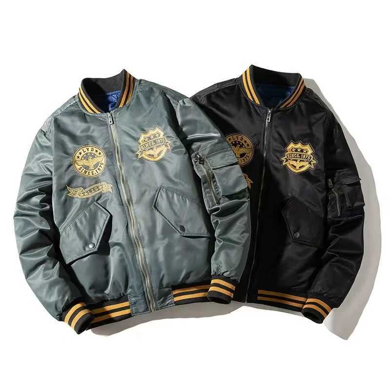 Men's Down Parkas Winter Jackets For Men Cotton Padded Outwear Quilted Embroidery Warm Zipper Pilot Strt Casual Varsity Basketball Coat Letter Y2