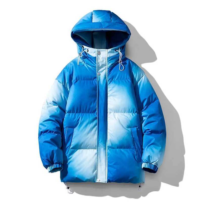 Men's Down Parkas Winter Various Camouflage Styles Warm Thicken Coat Strtwear Retro Warm Hooded Bubble Coat Warm Hooded Puffer Jacket for Male Y2