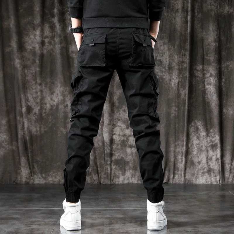 Trouser mens ultra-thin autumn mens cargo pants khaki stacked aesthetic new print Techwear cotton cheap casual Emo loose long Y2k W241009