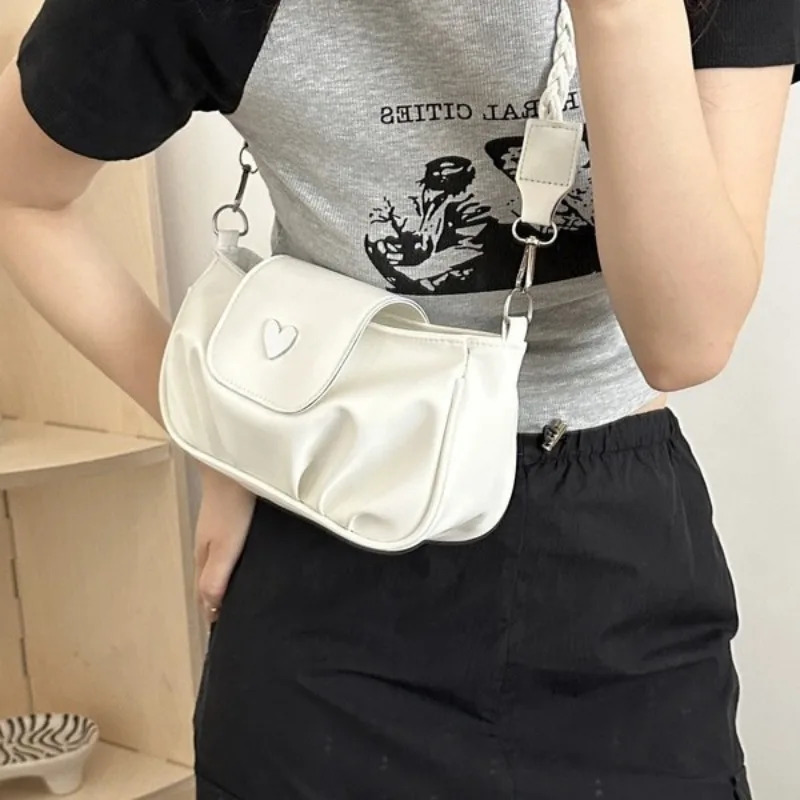 Summer Fashion Silver Small Bag for Women Fashion Edition Messenger Bag Shoulder Armrest Small Square Bag 241008