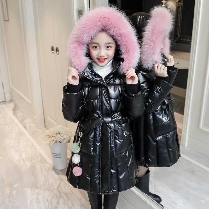Down Coat New fashion Girl clothes Winter Jacket Warm Clothing Thick Parkas Children snowsuit s Hooded coat Snow Wear Outerwear 3-15Yrs H241010