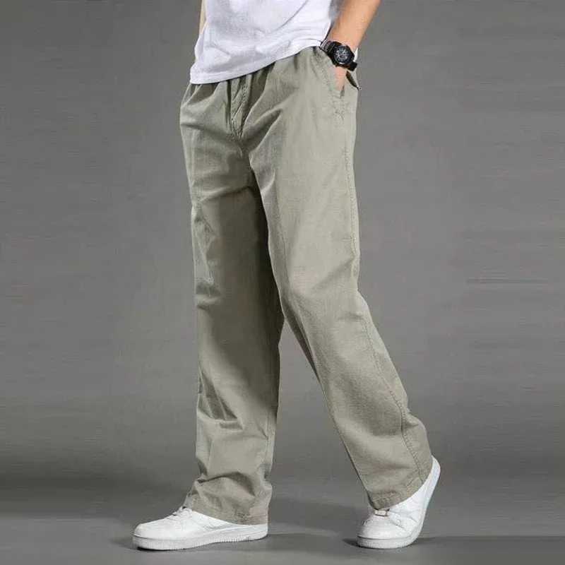 Mens cargo pants straight mens Trouser wide fishing autumn large size Harajuku clothing casual new fashion cheapest loose W241009