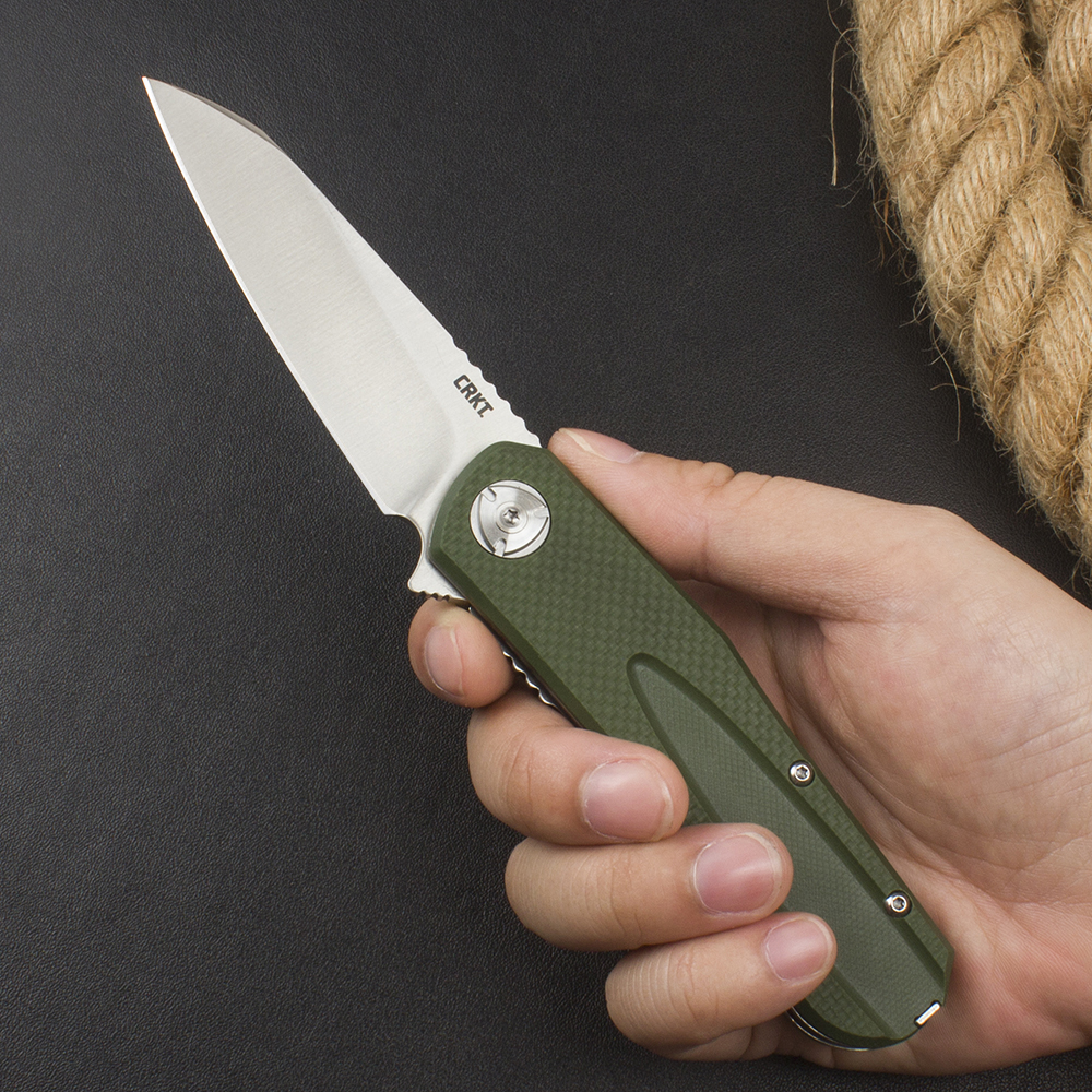 H6535 Flipper Folding Knife 8Cr13mov Satin Tanto Blade G10 With Steel Sheet Handle Outdoor Ball Bearing Camping Hiking Fishing EDC Pocket Knives