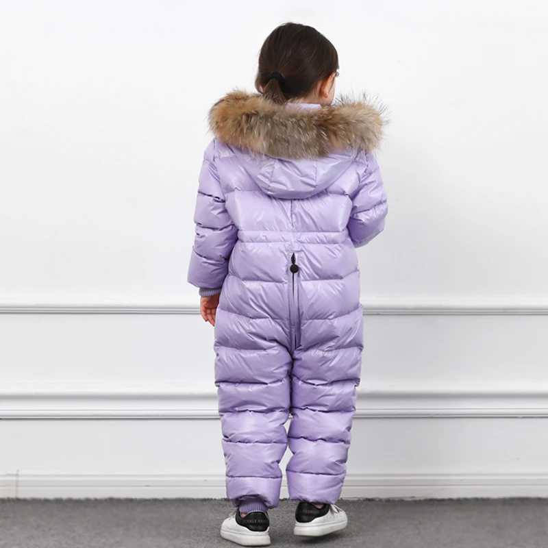 Down Coat Winter childrens one-piece down jacket boys waterproof thick down jacket girls unwashed warm jacket 2-6 years old H241010