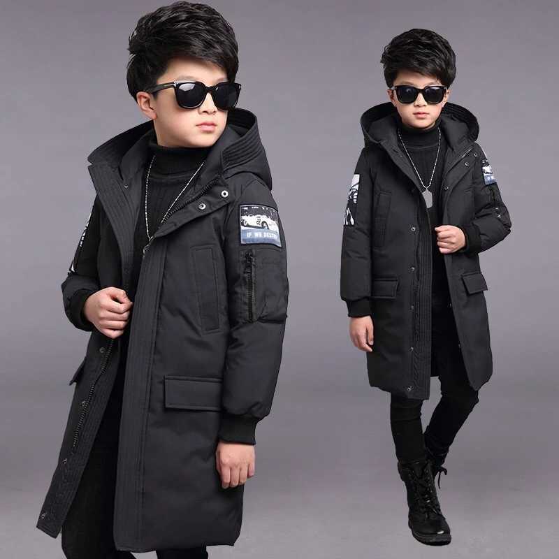 Down Coat -30 boys winter jackets children clothing warm down cotton jacket Hooded coat waterproof thicken outerwear s parka clothes H241010