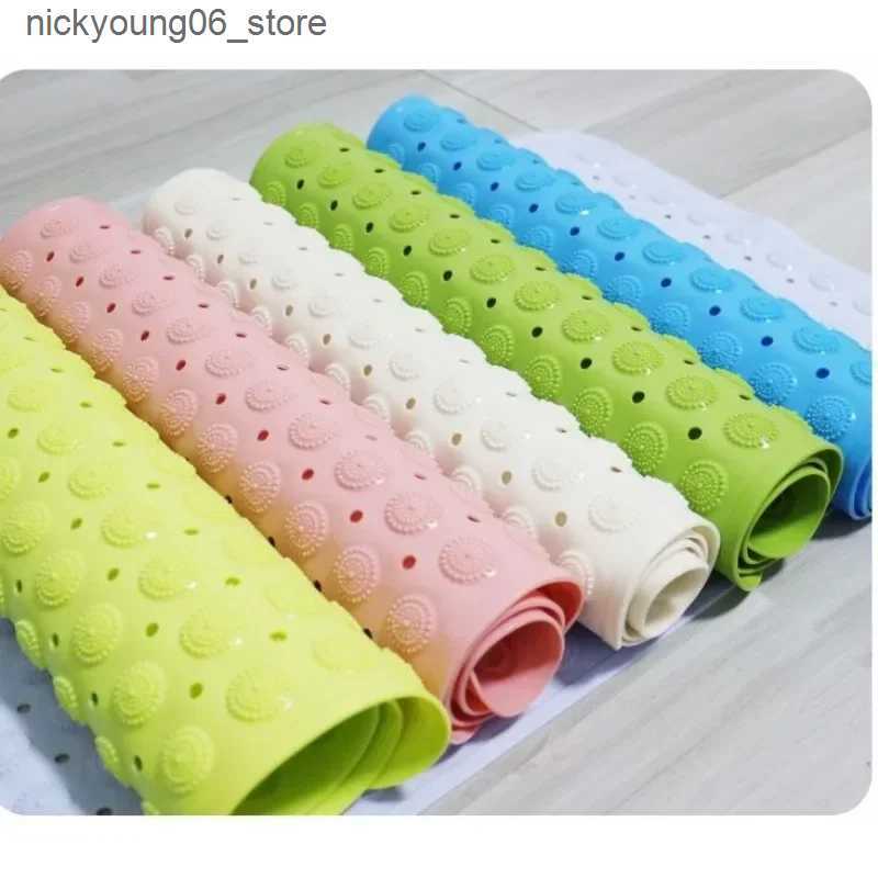Non-Slip Bath Mats NEW Bath Mat 36x71cm Suction Cup Safety Shower Bathtub Mats Non Slip Bathroom Floor Mat PVC Waterproof Massage Foot Pad L240910