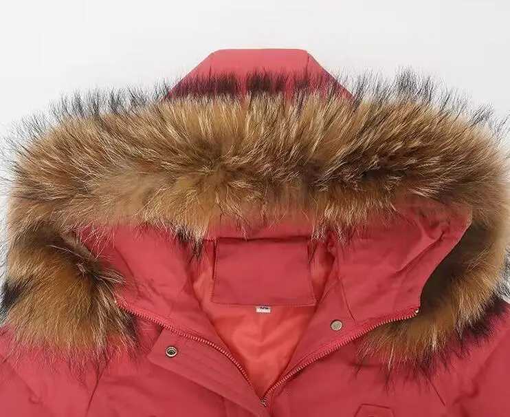 Down Coat Teen Winter Fashion Girl Jacket Warm Fur Necklace Princess Coat Solid Color Hooded Zipper Coat Christmas Clothing H241010