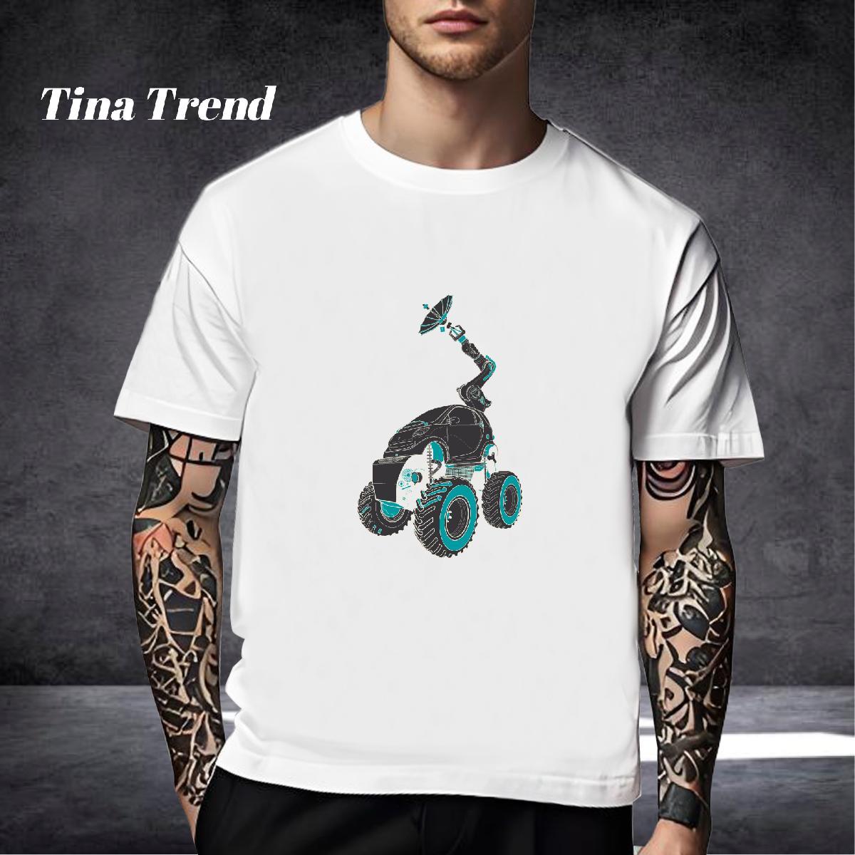 Popular T-Shirts 230g Cotton telecar High Street Hip Hop White Plus Size O Neck Short Sleeves Men Clothes T-Shirt Fashion Casual Top Tees