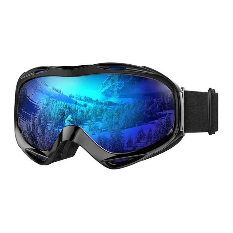 Adult mens and womens skiing goggles double-layer anti fog skiing goggles anti UV and anti sand large ball goggles CL241010
