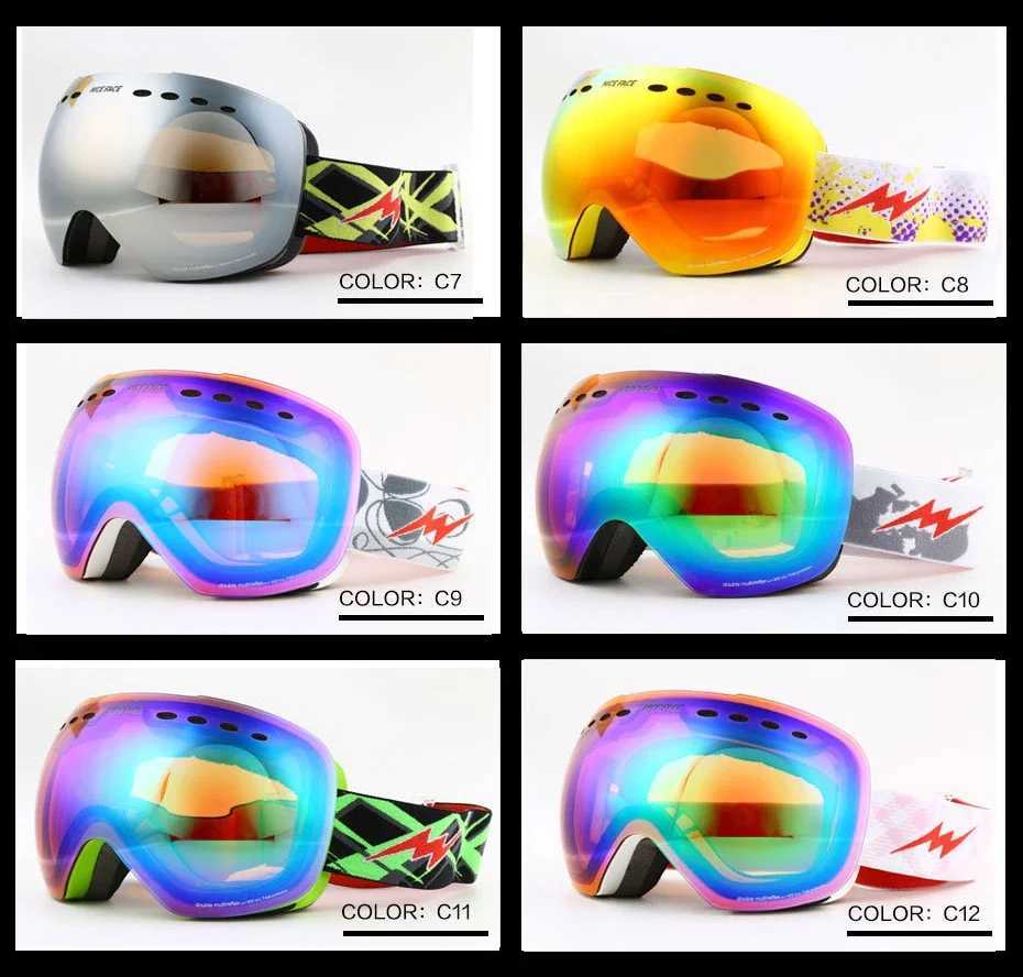 Sports womens skiing goggles anti fog mountain peoples snow glasses winter mens skiing glasses outdoor double womens motorcycle sunglasses CL241010